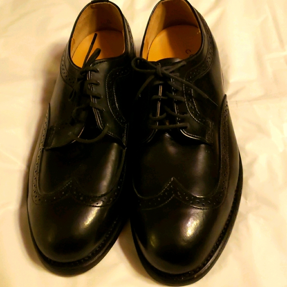 Dexter Black Leather Dress Shoes 10M New in Box